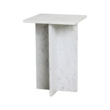 SIDE TABLE SHA WHITE MARBLE 50 - CAFE, SIDE TABLES